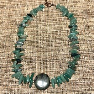 Natural Green Aventurine Gemstone Necklace Handmade